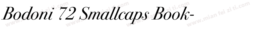 Bodoni 72 Smallcaps Book字体转换